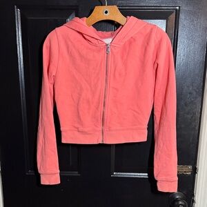 American Eagle Outfitters Pink Zip-Up Hoodie